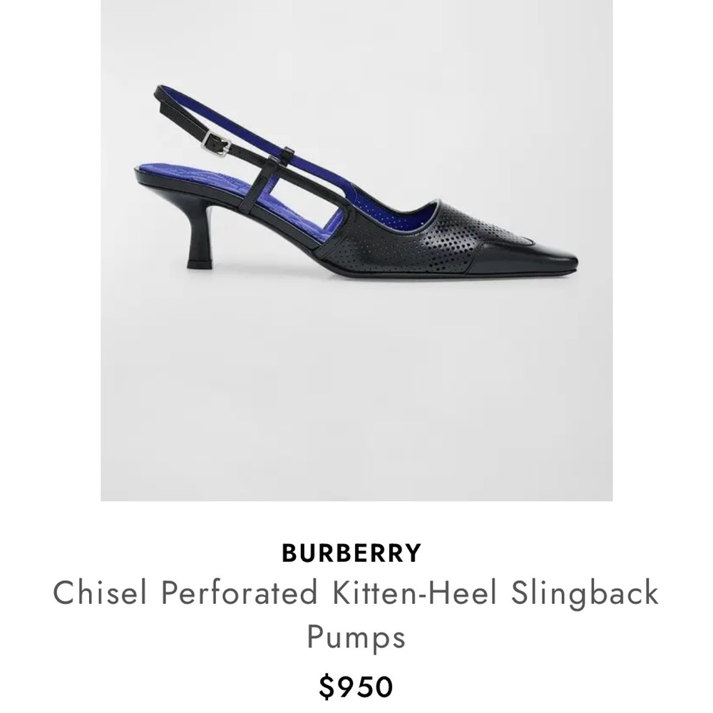Burberry kitten heels
